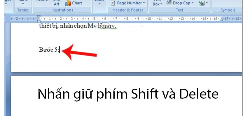 c&aacute;ch x&oacute;a trang trong word (c&aacute;ch trực tiếp)