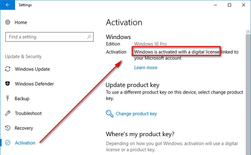 Sửa lỗi active windows 10