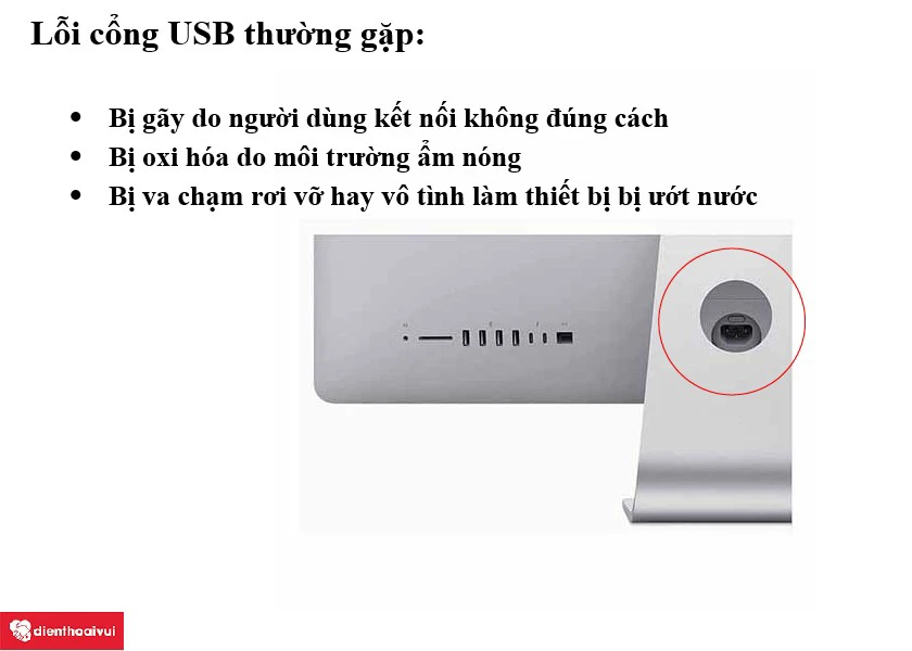 Thay cổng USB iMac 21.5-inch Early-2013 A1418 EMC 2545 