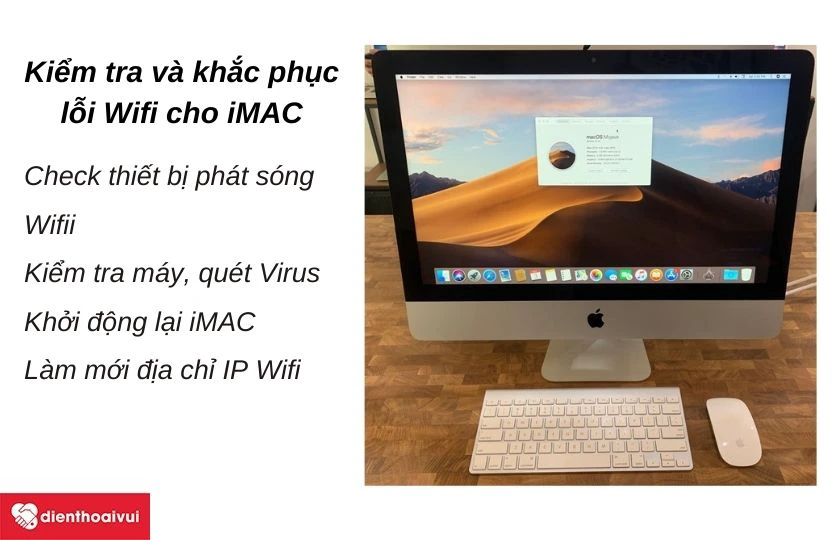 Tự khắc phục lỗi iMAC kh&ocirc;ng kết nối Wifi như thế n&agrave;o?
