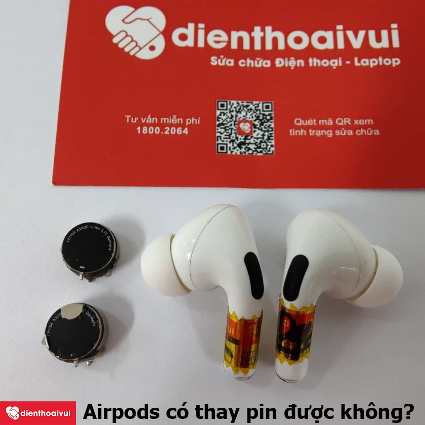 Airpods c&oacute; thay pin được kh&ocirc;ng?