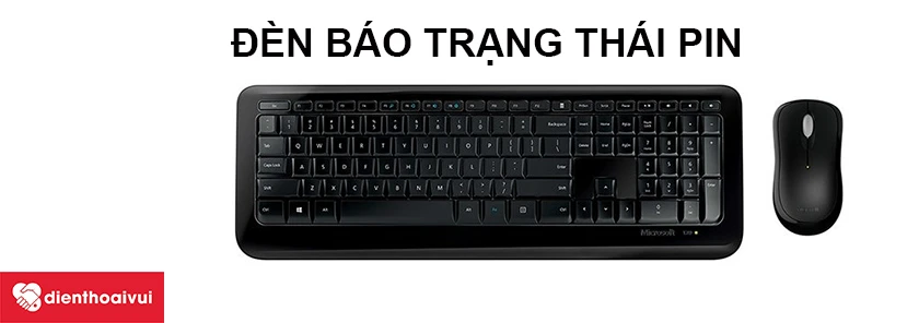Bộ b&agrave;n ph&iacute;m chuột kh&ocirc;ng d&acirc;y Wireless 850 Microsoft PY9-00018