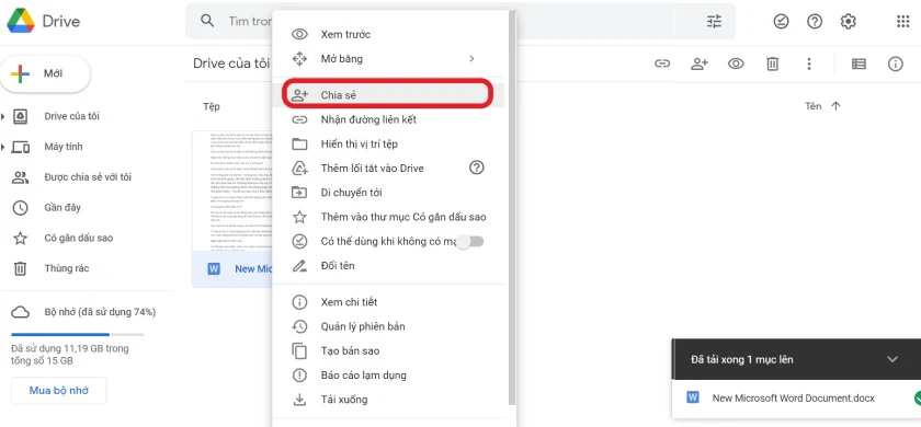 C&aacute;ch gửi file lớn hơn 25 MB