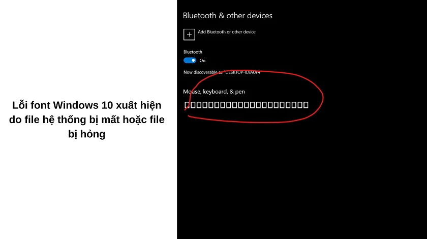 Cách khắc phục nhanh l&ocirc;̃i font chữ Windows 10