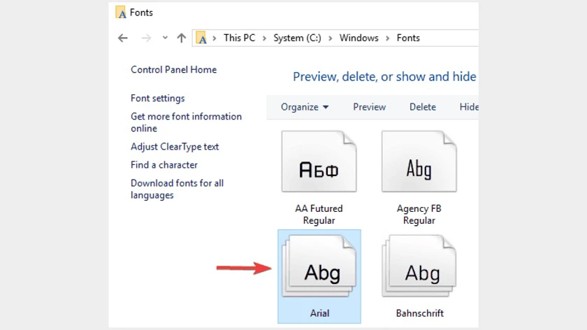 Những cách khắc phục l&ocirc;̃i font chữ tr&ecirc;n Win 10