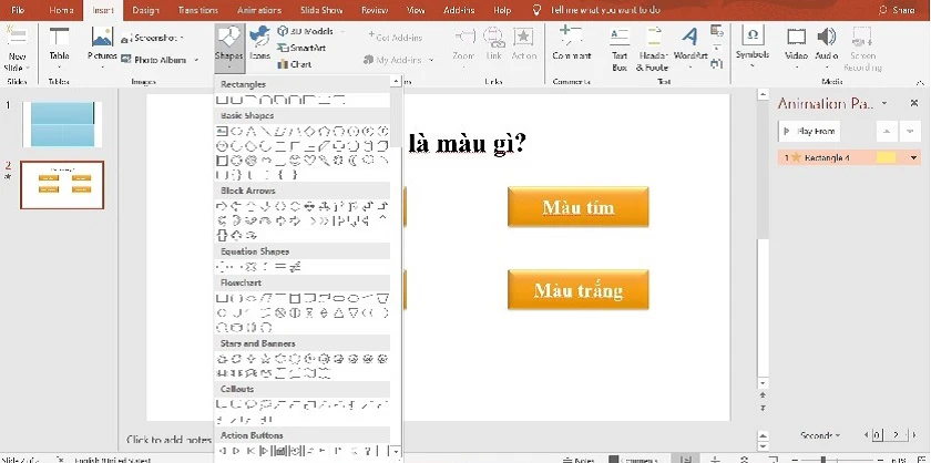 Tạo liên kết trên PowerPoint (Hyberlink)