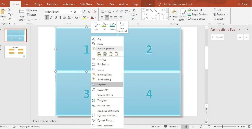 Tạo liên kết trên PowerPoint (Hyberlink)