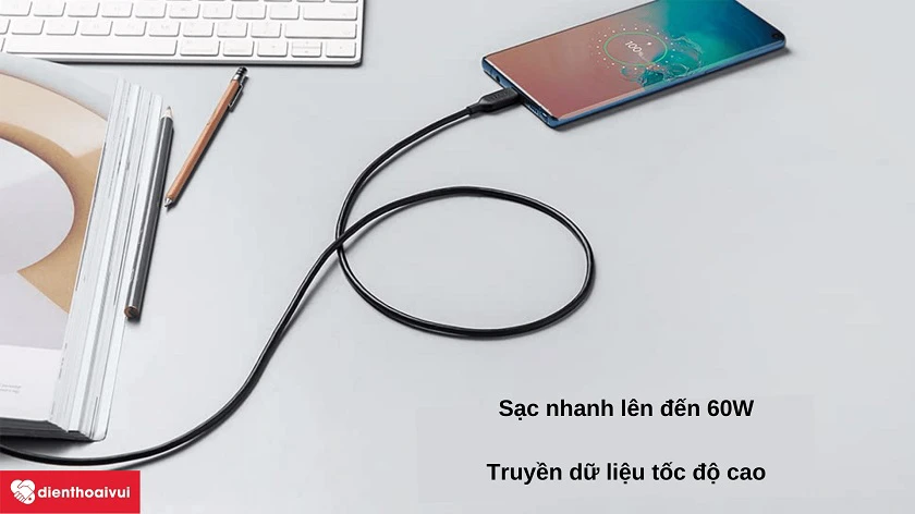 Cáp sạc Anker PowerLine III USB-C to USB-C 2.0 A8853 