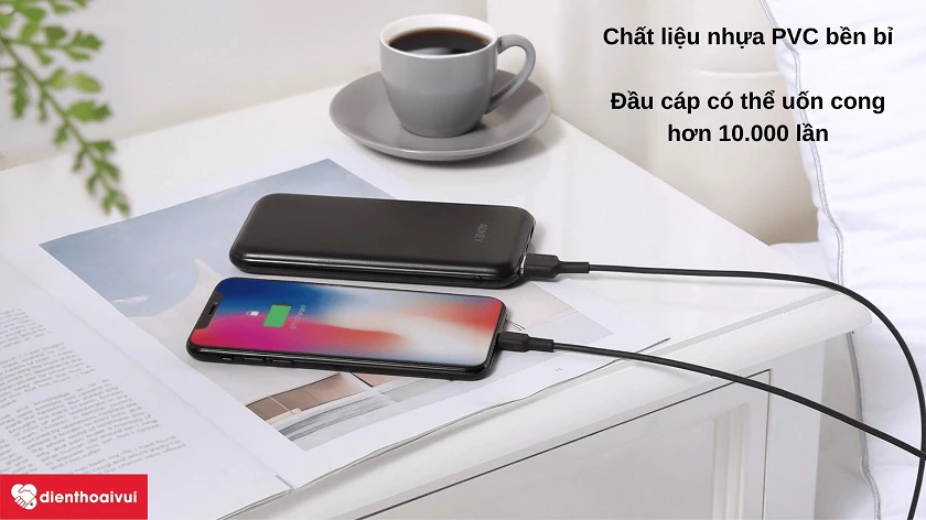 Cáp sạc Aukey Lightning CB-BAL1 1.2m