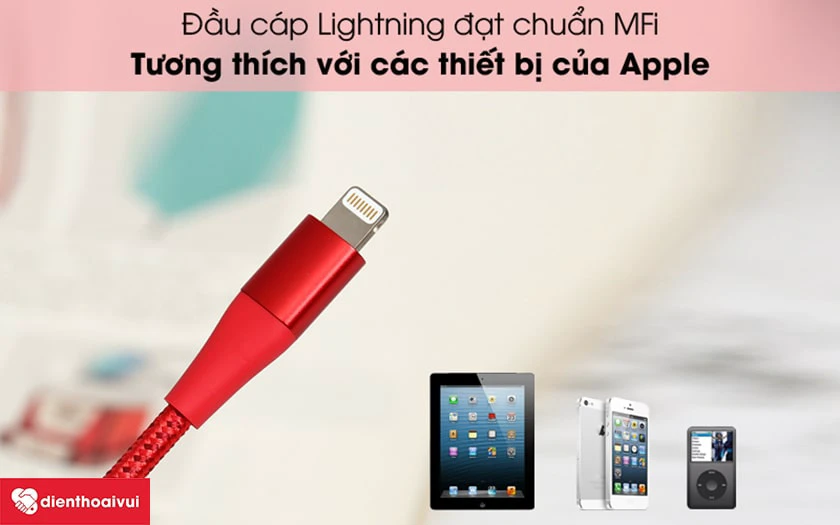 Cáp sạc Anker Powerling II Lightning A8452