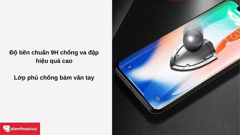 Miếng dán ch&ocirc;́ng va đ&acirc;̣p S-Case iPhone 12/12 Pro full màn hình 6D