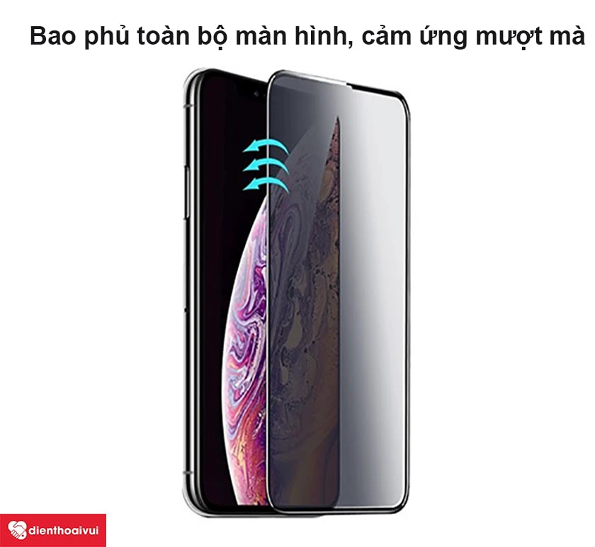 Miếng d&aacute;n cường lực Mocoll iPhone XS full