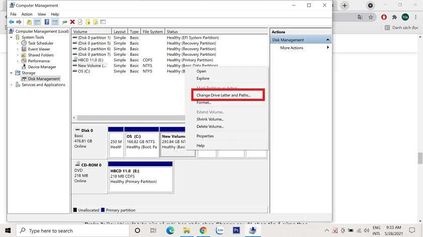 Laptop không nhận ổ cứng gắn ngoà có thể là do chưa gán tên kích hoạt cho ổ cứng