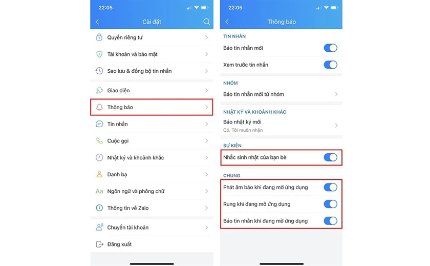 bị lỗi kh&ocirc;ng nhận th&ocirc;ng b&aacute;o