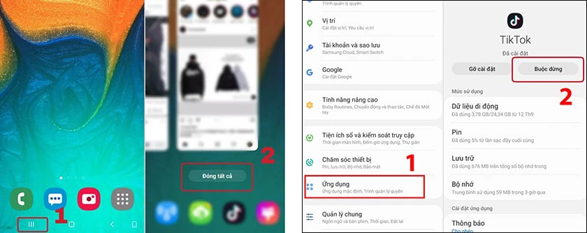 tự tho&aacute;t ứng dụng