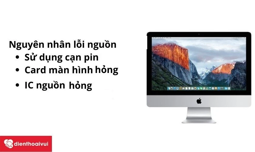 sửa lỗi nguồn iMac 21.5 inch Late-2009 A1311 EMC 2308