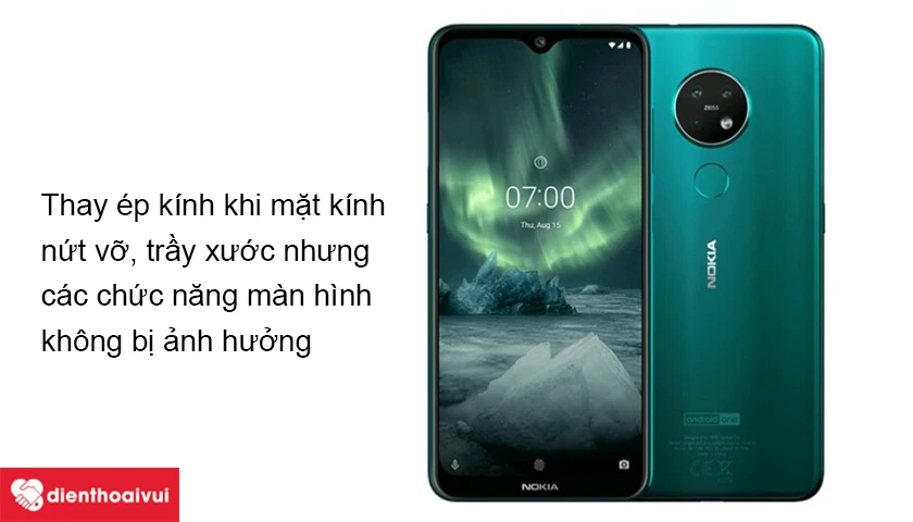 Thay ép kính Nokia X20 