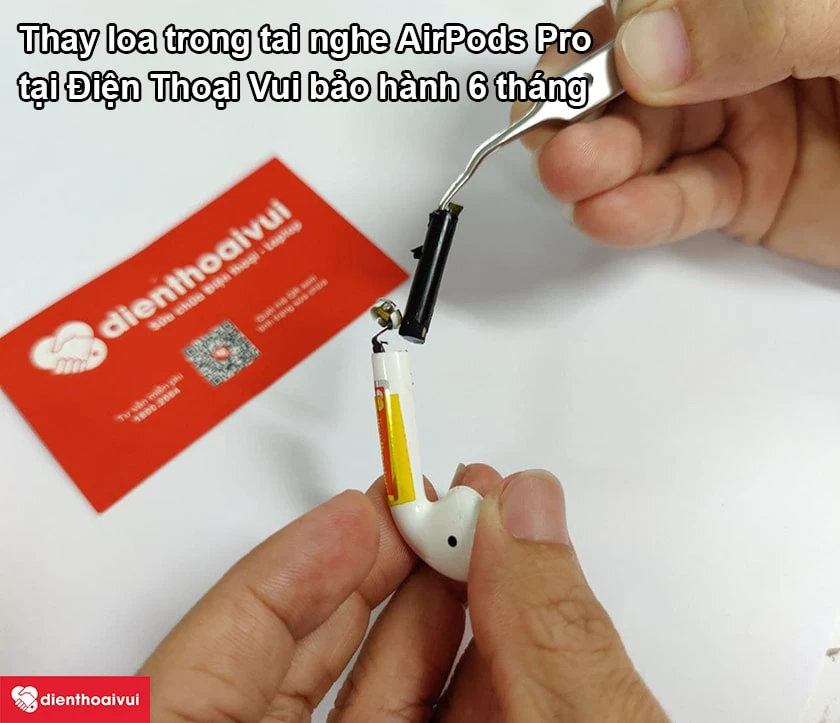 Thay loa trong tai nghe AirPods Pro