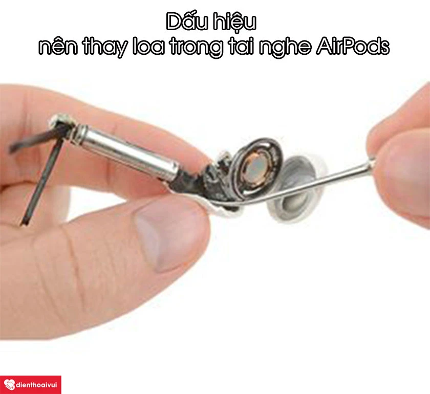 Thay loa trong tai nghe AirPods