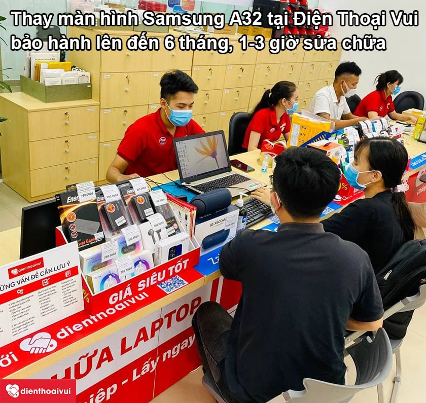 Thay m&agrave;n h&igrave;nh Samsung Galaxy A32