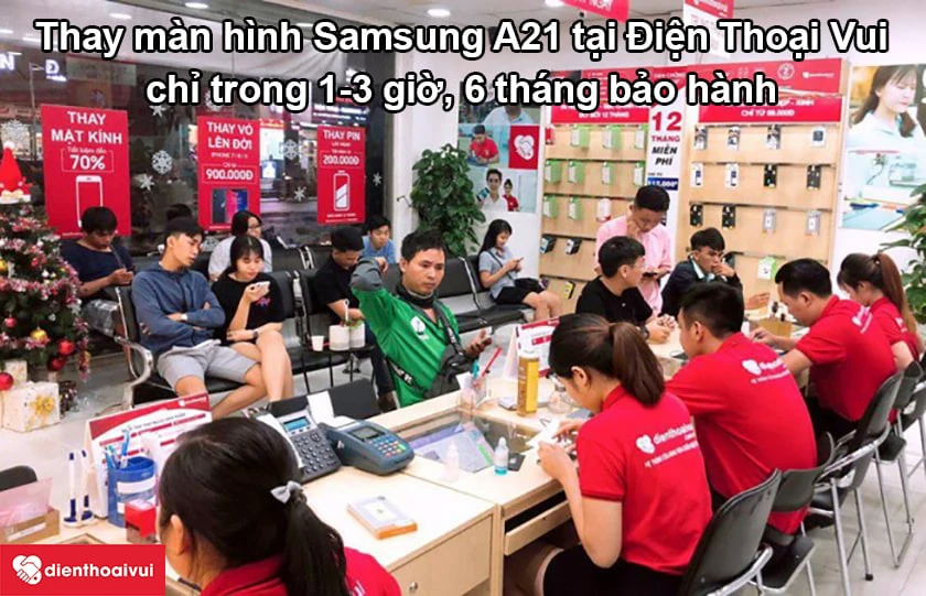 Thay màn hình Samsung Galaxy A21