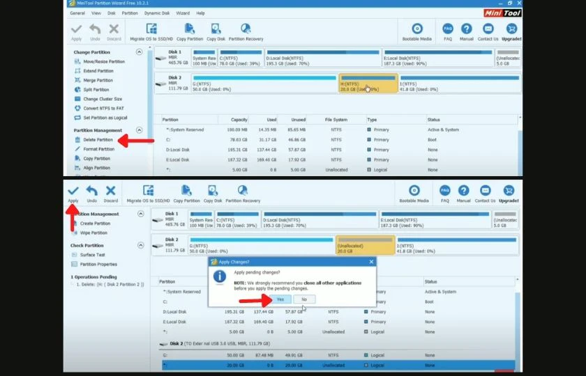 phần mềm MiniTool Partition Wizard