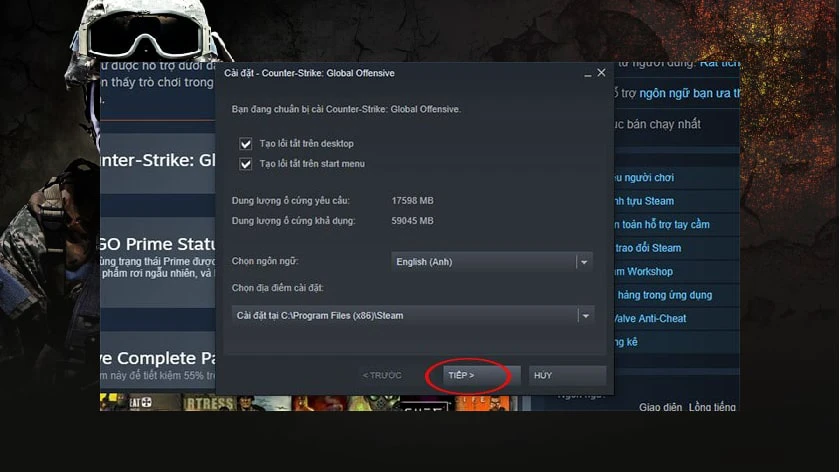 Hướng dẫn tải tr&ecirc;n steam