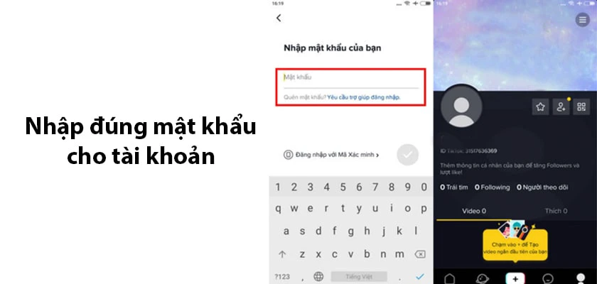 Bước 3: Để ho&agrave;n tất qu&aacute; tr&igrave;nh đăng nhập v&agrave;o Tik Tok tr&ecirc;n điện thoại, hệ thống của ứng dụng sẽ gửi cho bạn một m&atilde; x&aacute;c nhận tới số điện thoại n&agrave;y