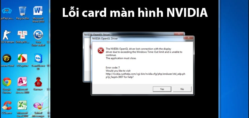 Lỗi card màn hình NVIDIA
