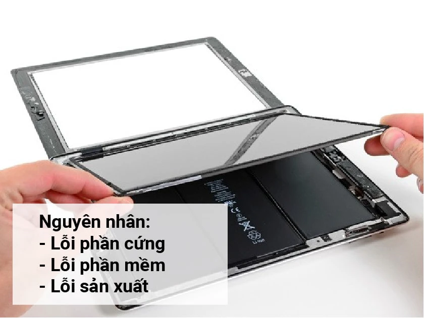 Nguyên nhân lỗi màn hình ipad, iPad bị hư hỏng