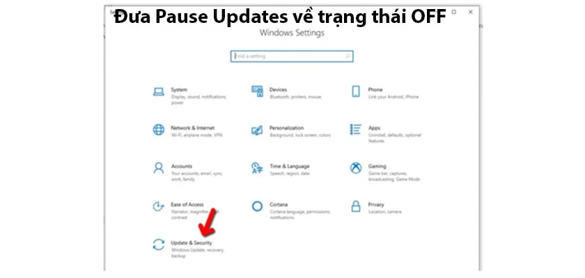 Cách khắc phục tình trạng không update được Win 10