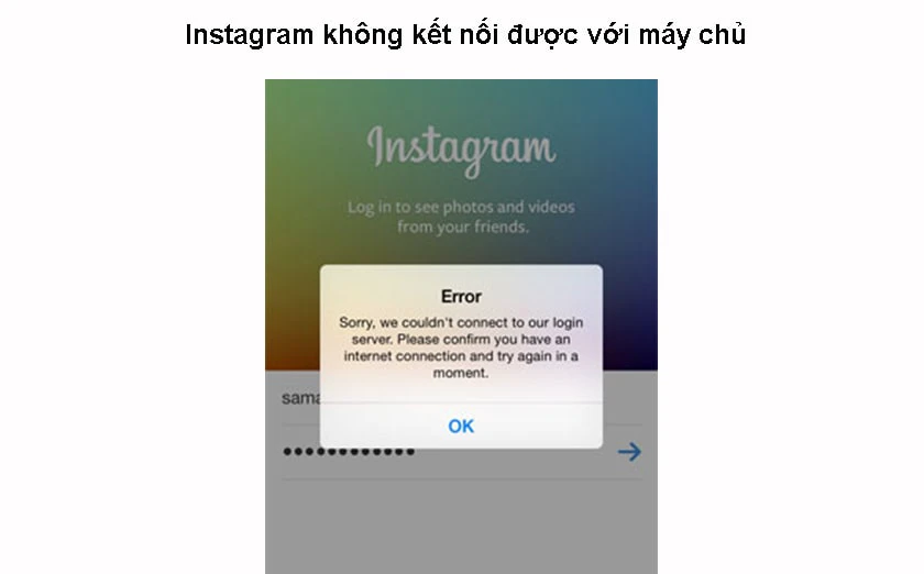 instagram bị lỗi