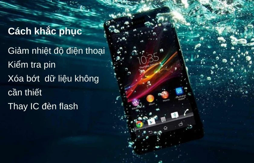 Lỗi điện thoại bị hư đèn Flash