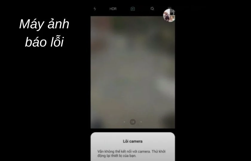 Lỗi camera Xiaomi không bật được và tối màn hình