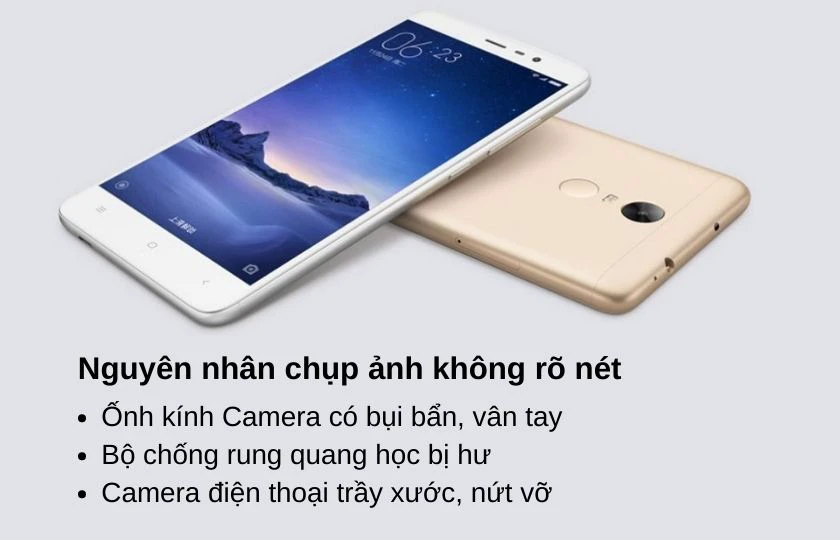Ống kính dính bụi bẩn