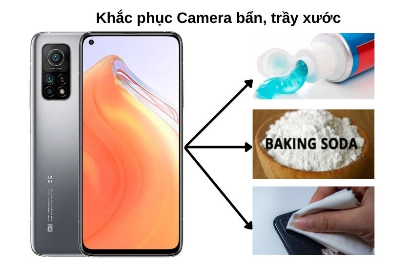 Camera trước/ sau điện thoại Xiaomi bị mờ và nhòe,