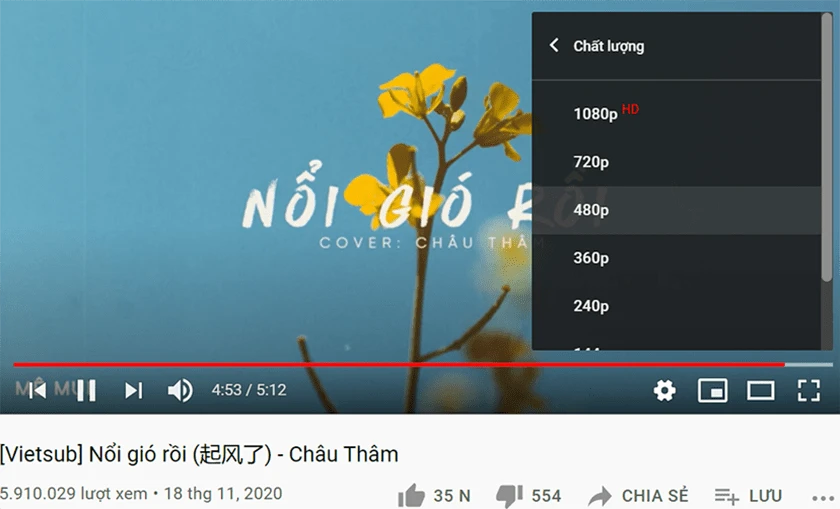 Giảm chất lượng video