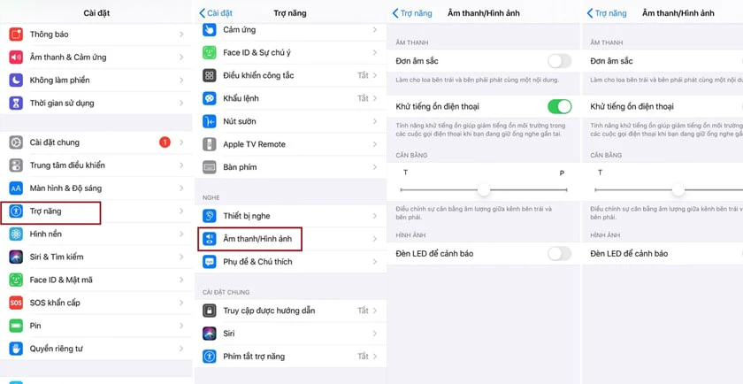 Sửa tai nghe airpod bị lỗi 1 bên qua thiết lập âm thanh