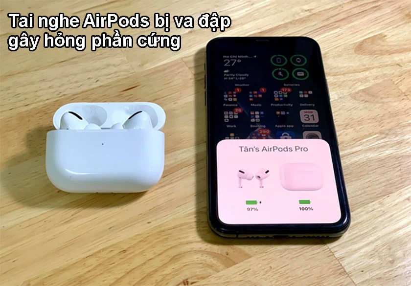 Sử dụng, bảo quản không đúng cách khiến Airpods không nghe được một bên