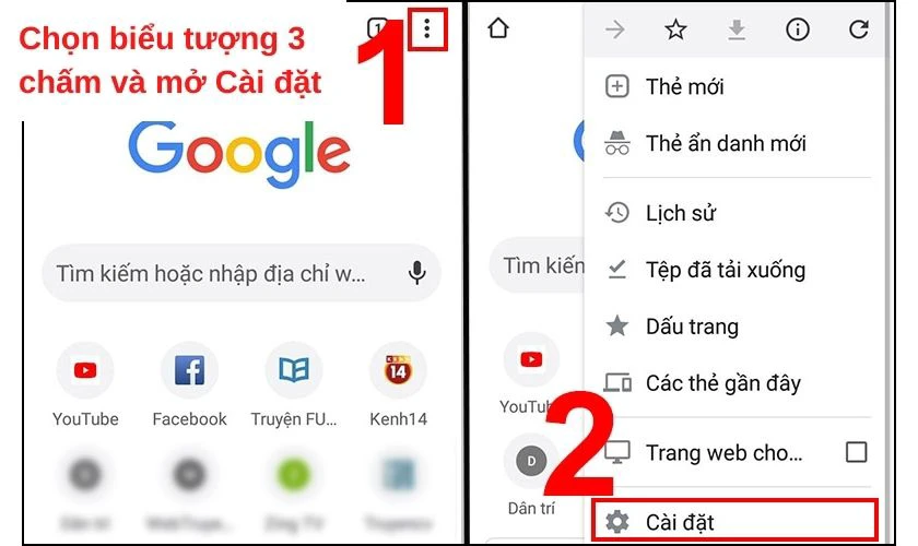 C&aacute;ch x&oacute;a k&ecirc;nh youtube tr&ecirc;n điện thoại Android