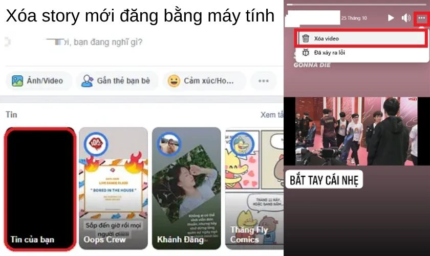 c&aacute;ch xo&aacute; story tr&ecirc;n facebook bằng m&aacute;y t&iacute;nh