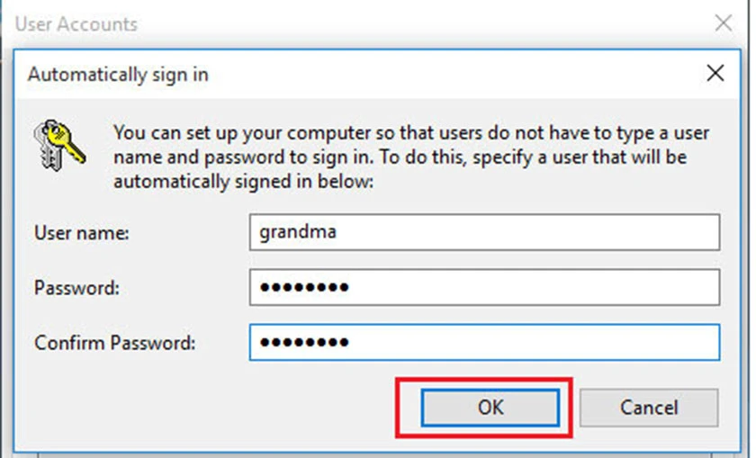 tắt mật khẩu win 10