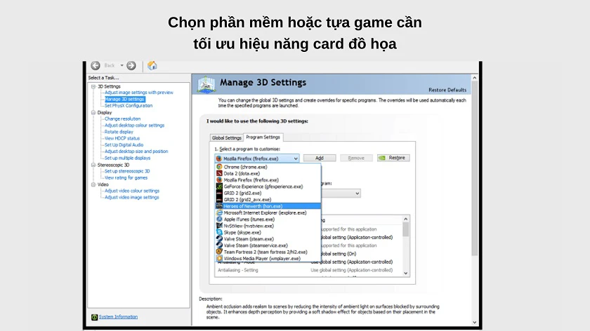 Máy cấu hình cao nhưng chơi game bị giật lag - Do cấu hình chưa tối ưu