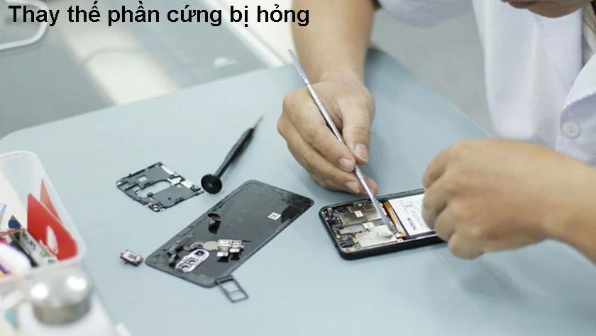 Đem đến cửa hàng để thay thế phần cứng