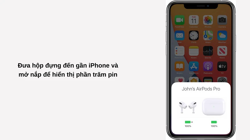 kiểm tra pin airpods 2