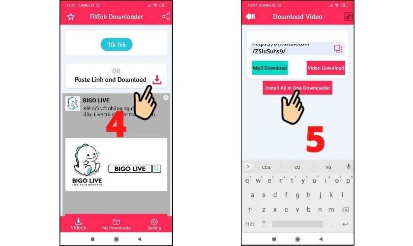tải video tiktok khi kh&ocirc;ng c&oacute; n&uacute;t lưu