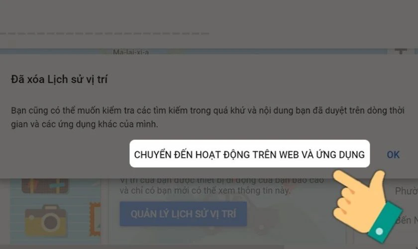 Hướng dẫn x&oacute;a lịch sử t&igrave;m kiếm tr&ecirc;n Google Maps