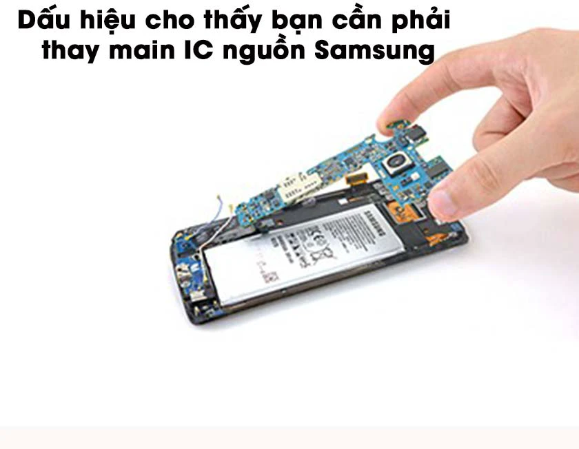 Dấu hiệu cho thấy hư IC nguồn Samsung
