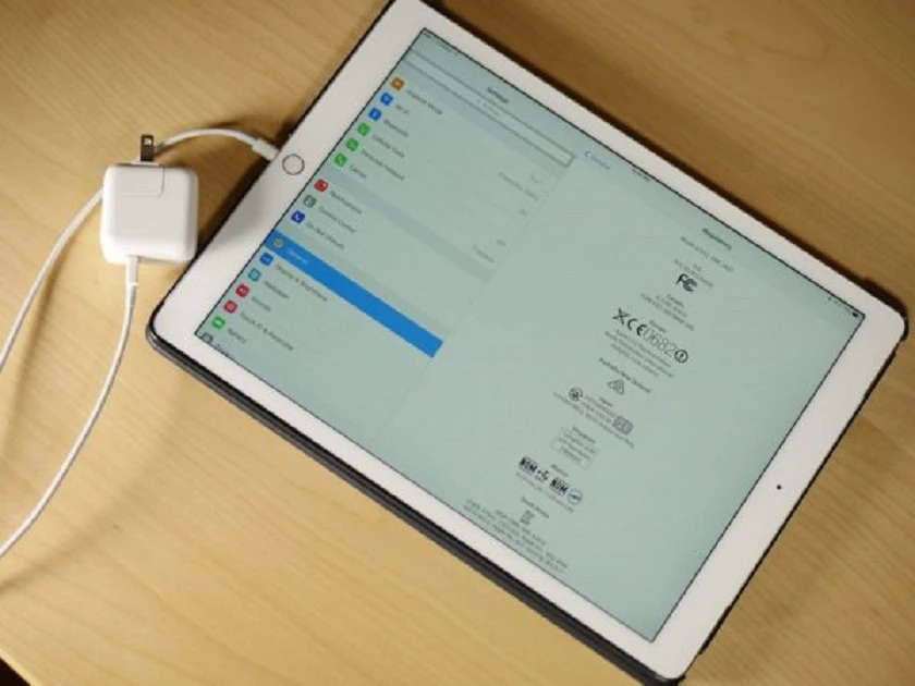 Khắc phục lỗi iPad hiển thị đang kh&ocirc;ng sạc, b&aacute;o lỗi not charging