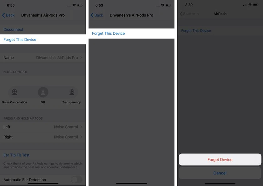 Reset lại cho tai nghe AirPods